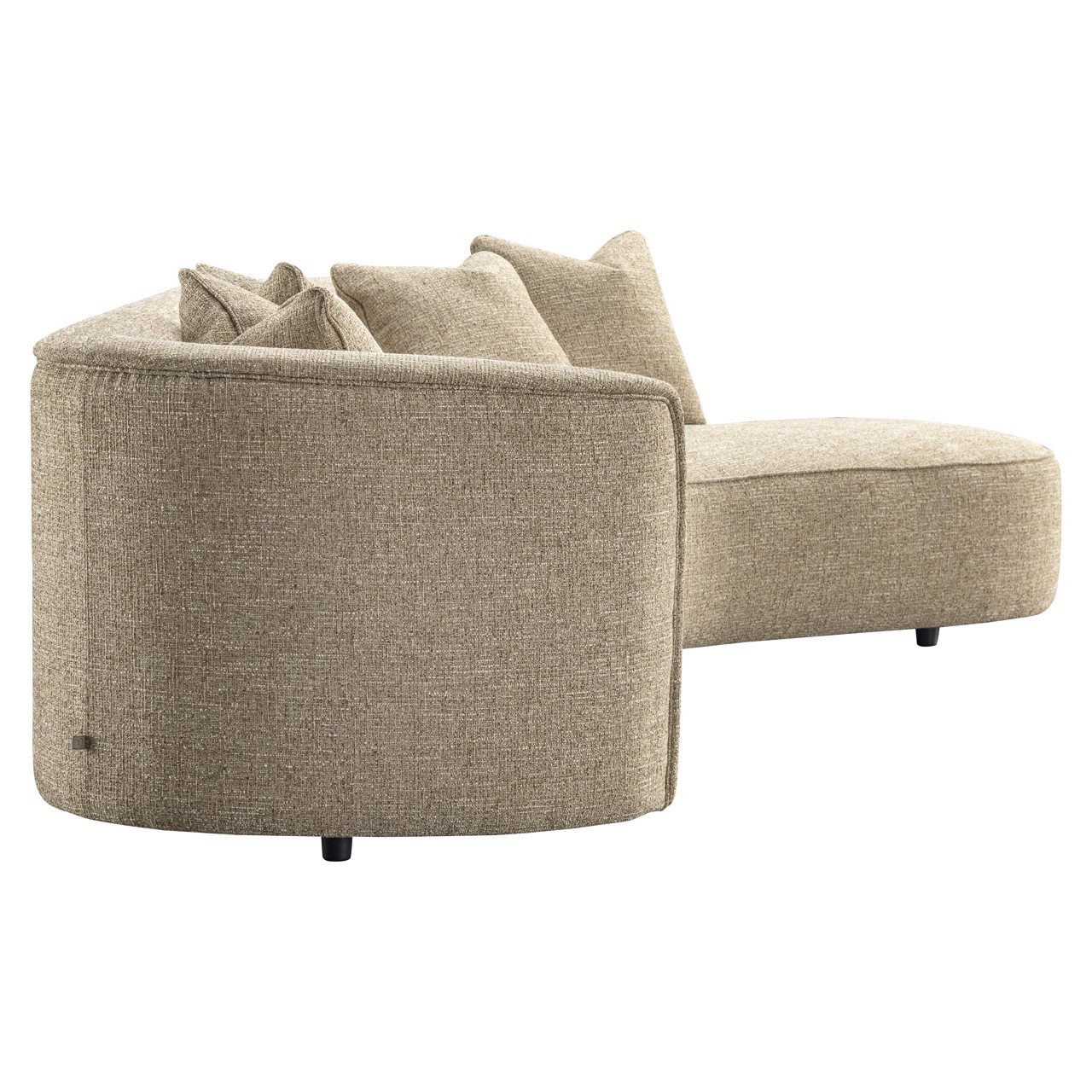 Sofa Romero sand tweed ottoman rechts feuerhemmend - Richmond Interiors