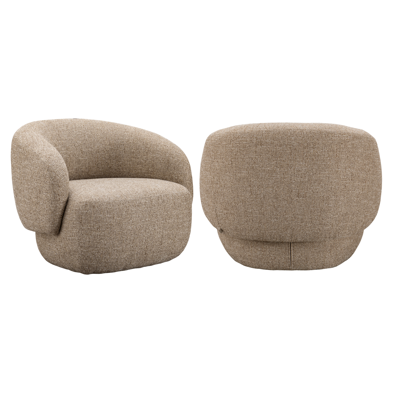 Lounge Stuhl Milano sand tweed feuerhemmend - Richmond Interiors
