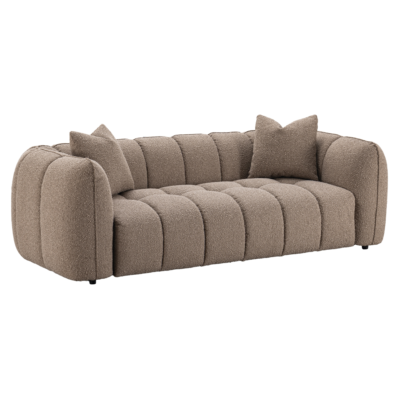 Sofa Hogan mocca chunky 3-seater feuerhemmend - Richmond Interiors