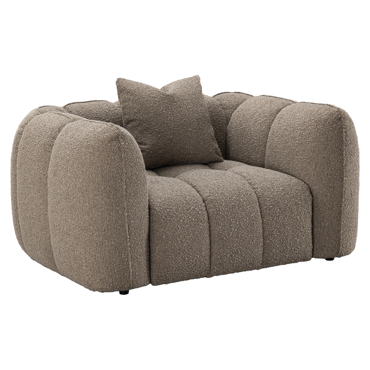 Lounge Stuhl Hogan mocca chunky feuerhemmend - Richmond Interiors