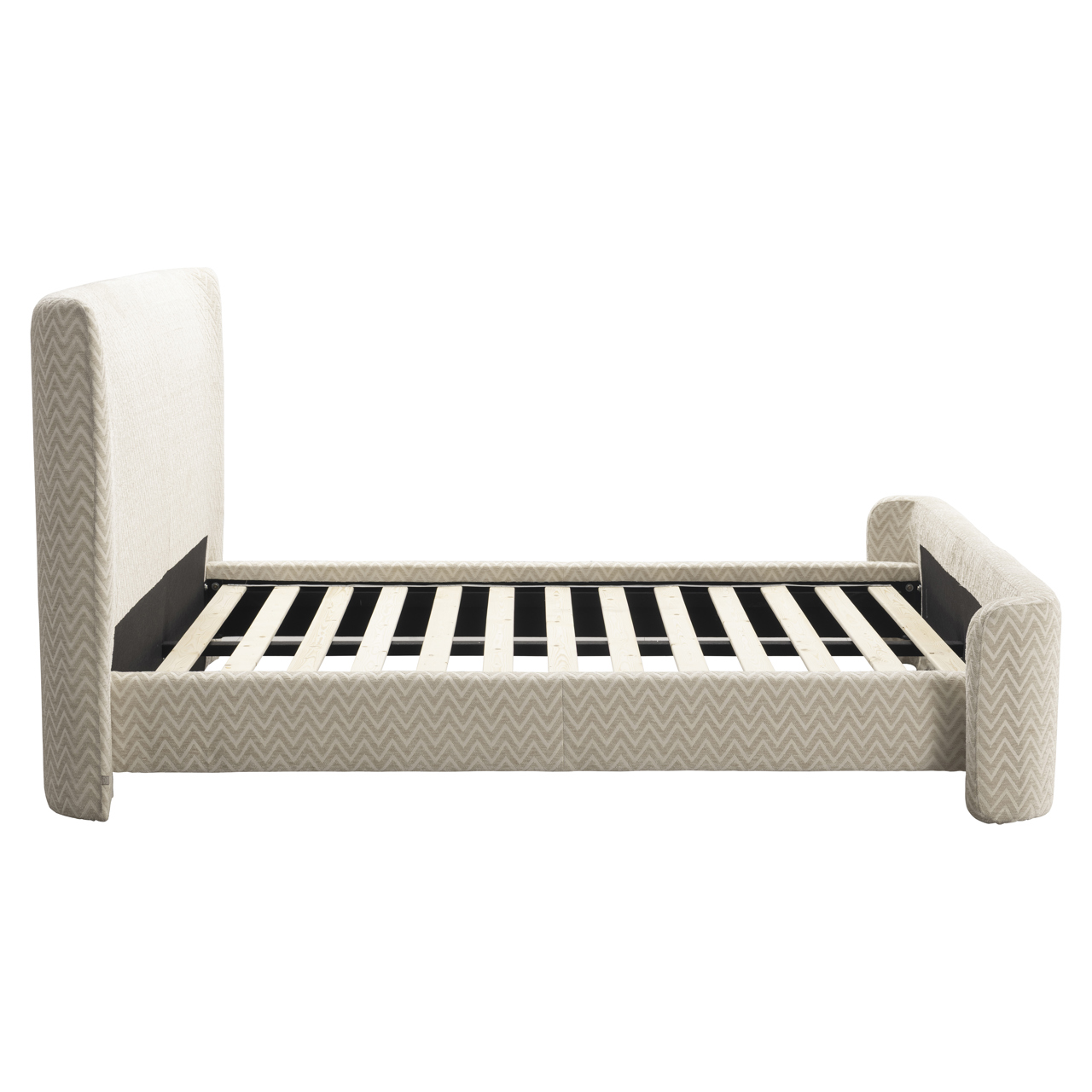Bed Divana beige chevron 160x200 (excl. matras) - Richmond Interiors