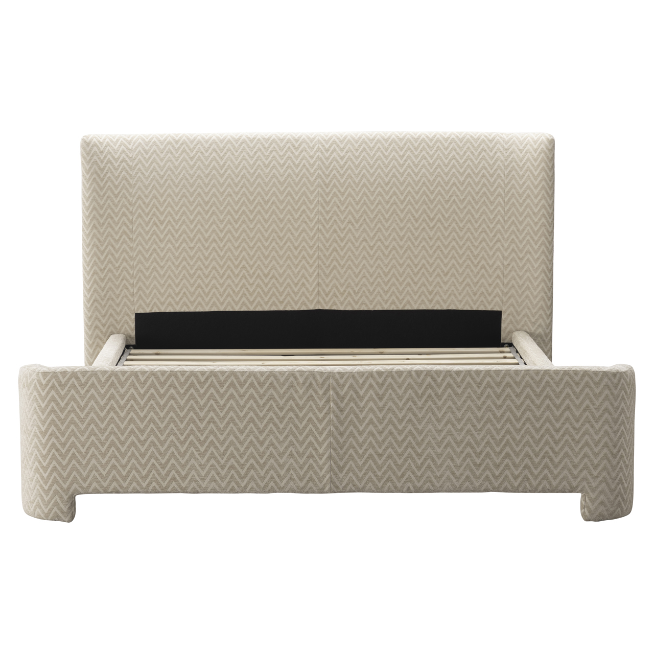 Bett Divana beige chevron 160x200 (ohne Matratze) - Richmond Interiors