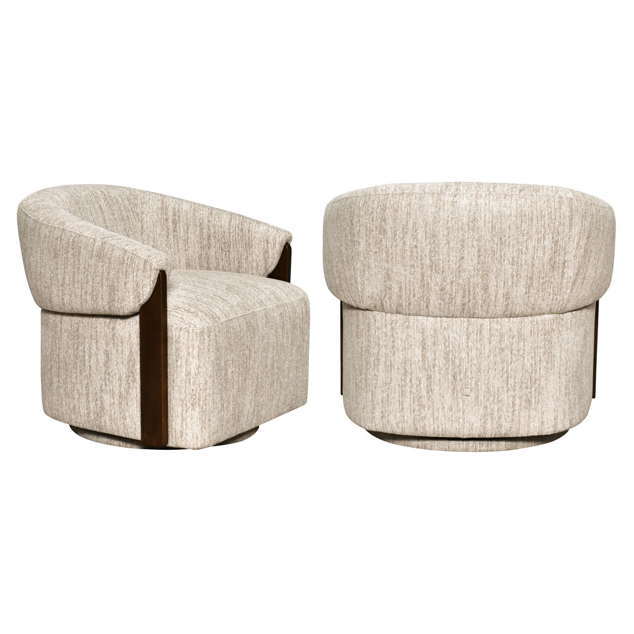 Lounge Stuhl Marina natural softweave drehbar feuerhemmend - Richmond Interiors