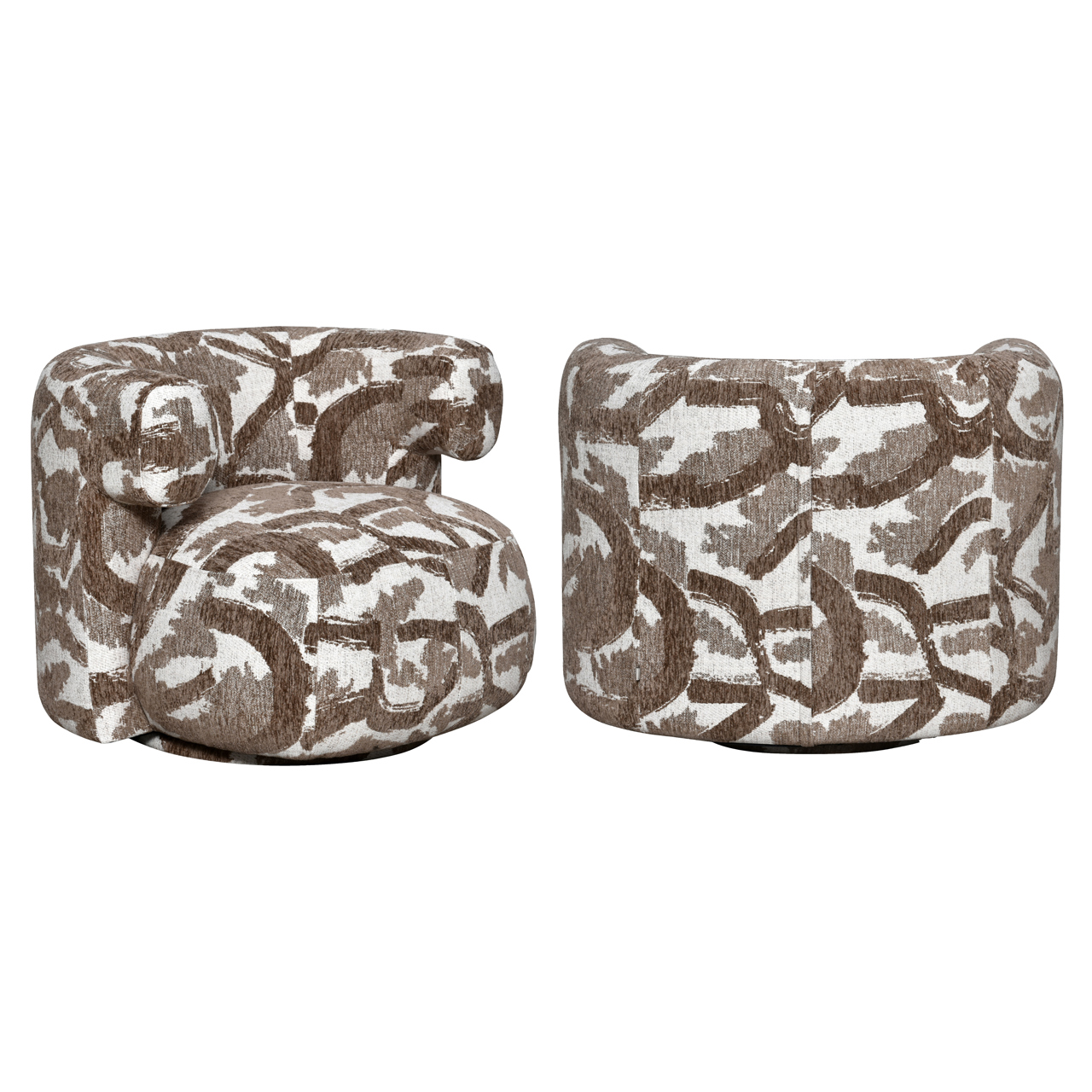 Lounge Stuhl Talley brown nature drehbar - Richmond Interiors
