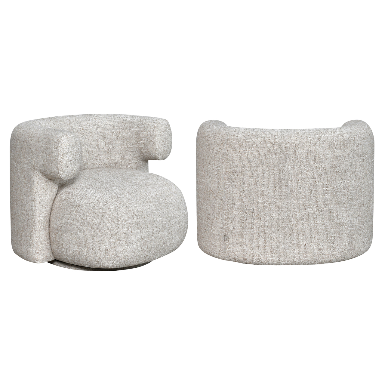 Lounge Stuhl Talley cream tweed drehbar - Richmond Interiors