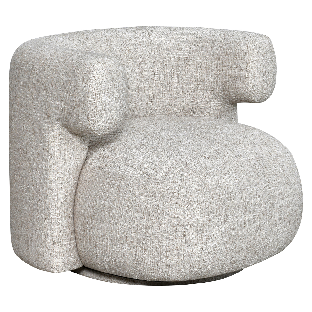 Lounge Stuhl Talley cream tweed drehbar - Richmond Interiors