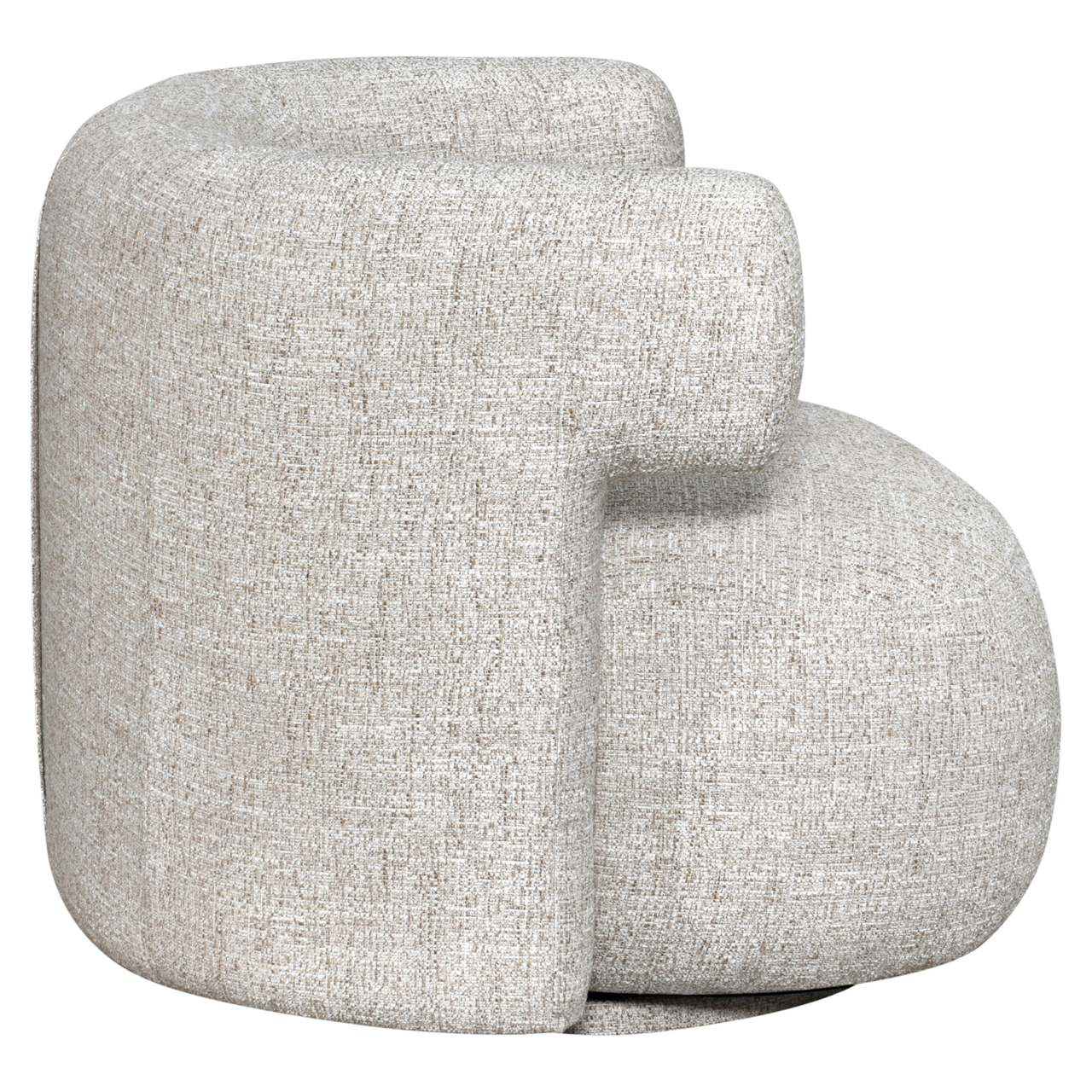 Lounge Stuhl Talley cream tweed drehbar - Richmond Interiors