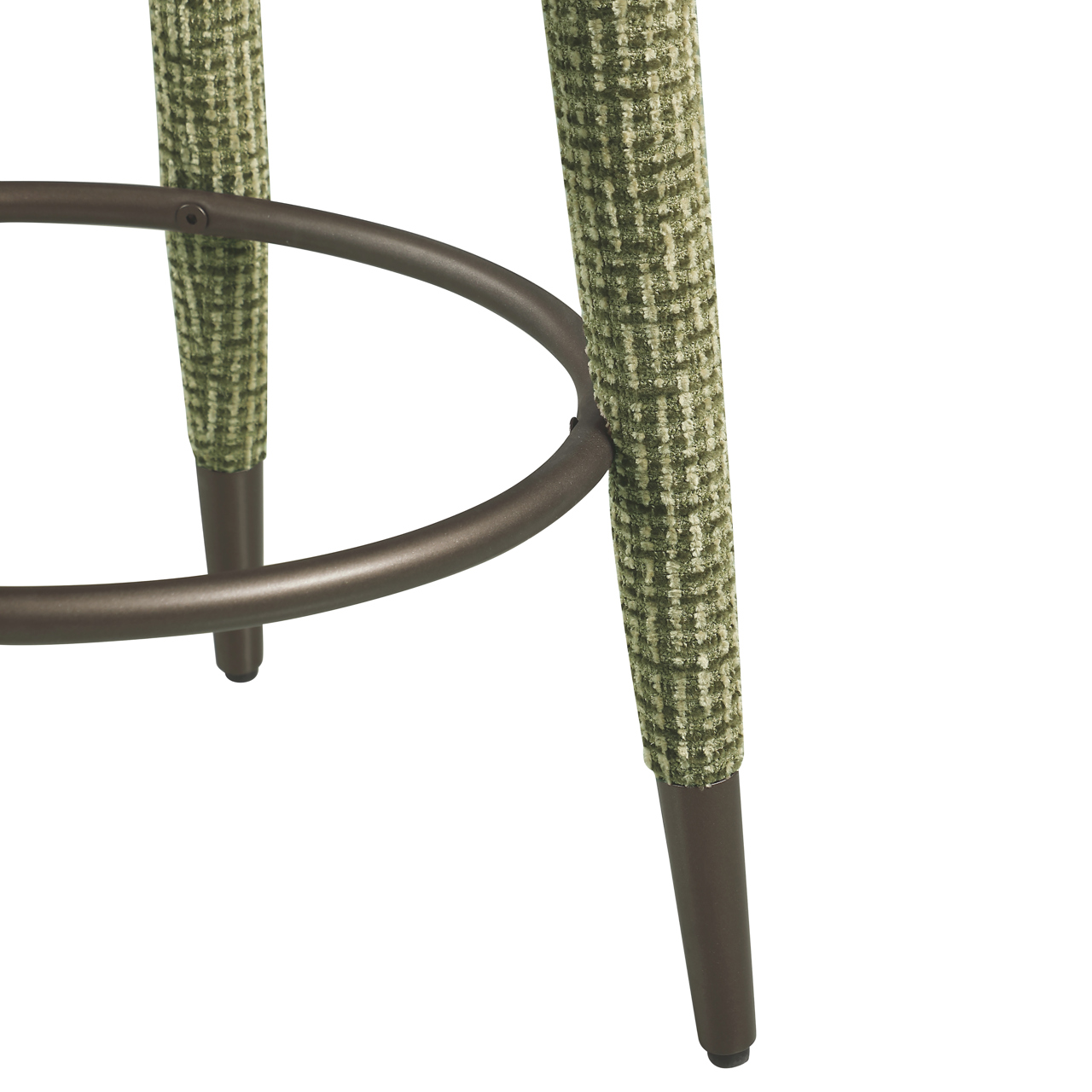 Thekenstuhl Tenashar green blockweave drehbar - Richmond Interiors