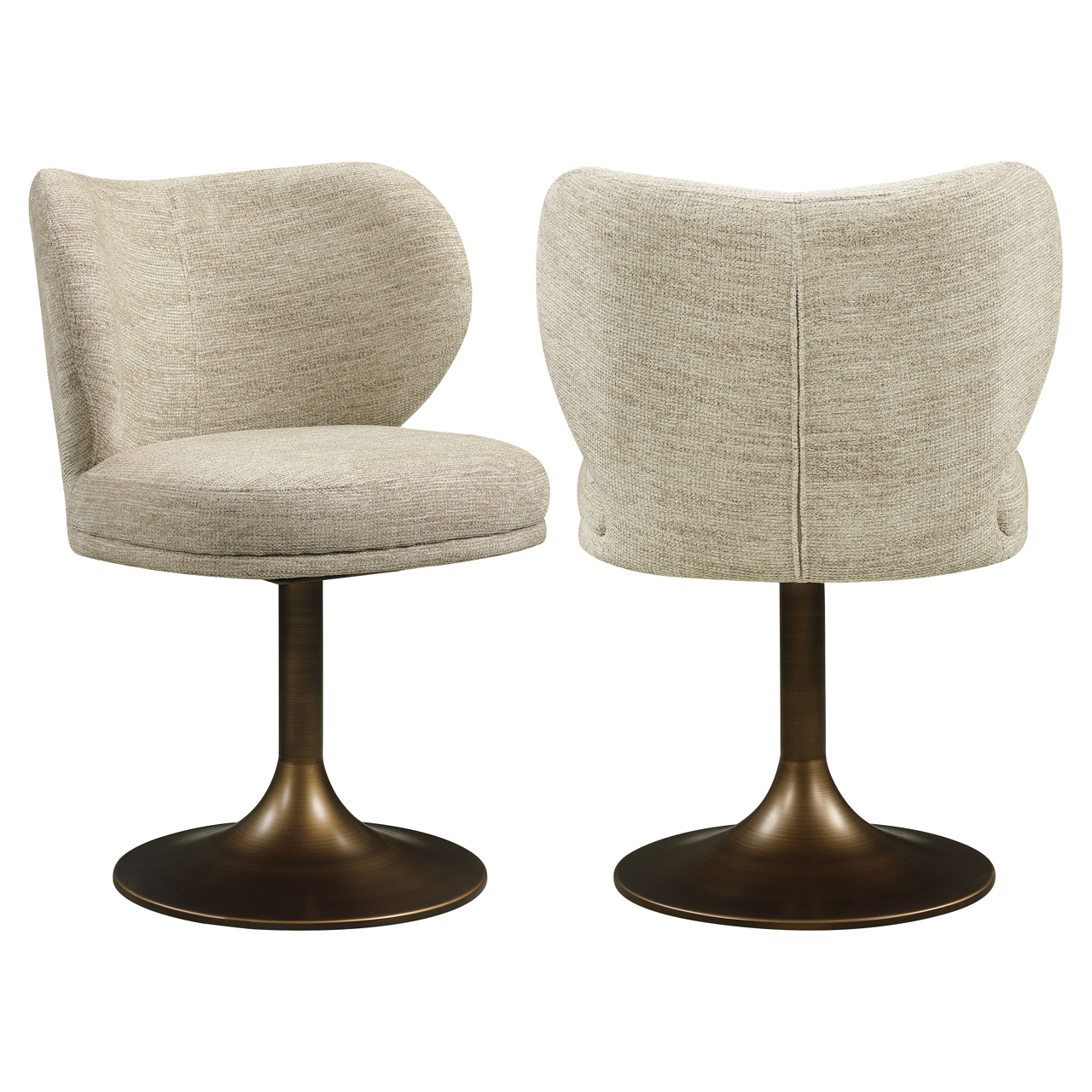 Esszimmerstuhl Amely natural softweave drehbar - Richmond Interiors