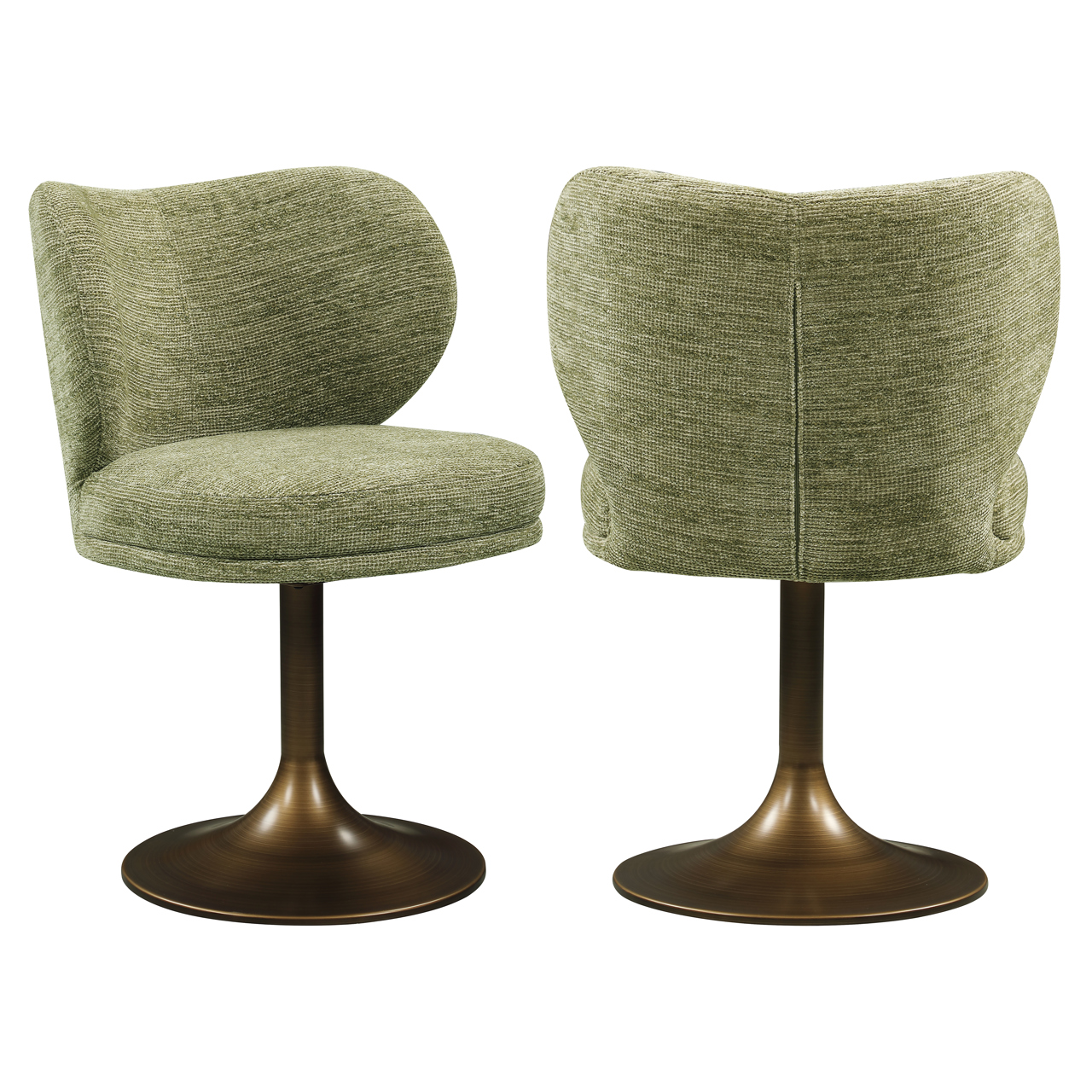 Esszimmerstuhl Amely pistache softweave drehbar - Richmond Interiors