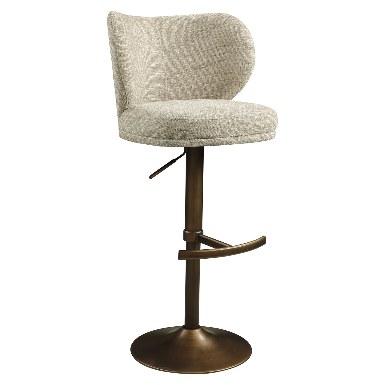 Barhocker Amely natural softweave drehbar - Richmond Interiors