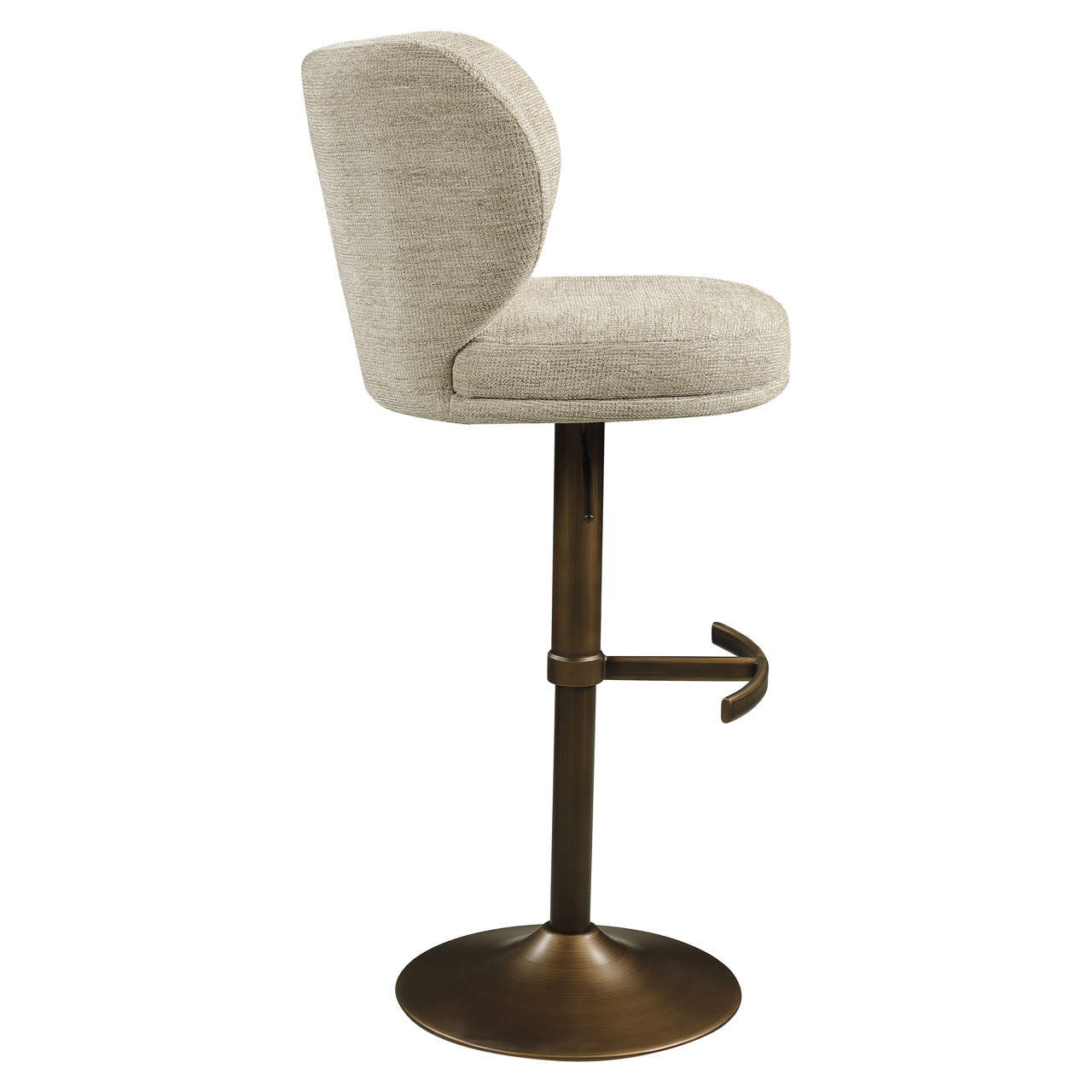 Barhocker Amely natural softweave drehbar - Richmond Interiors