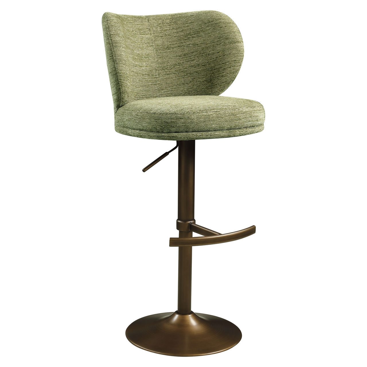 Barhocker Amely pistache softweave drehbar - Richmond Interiors