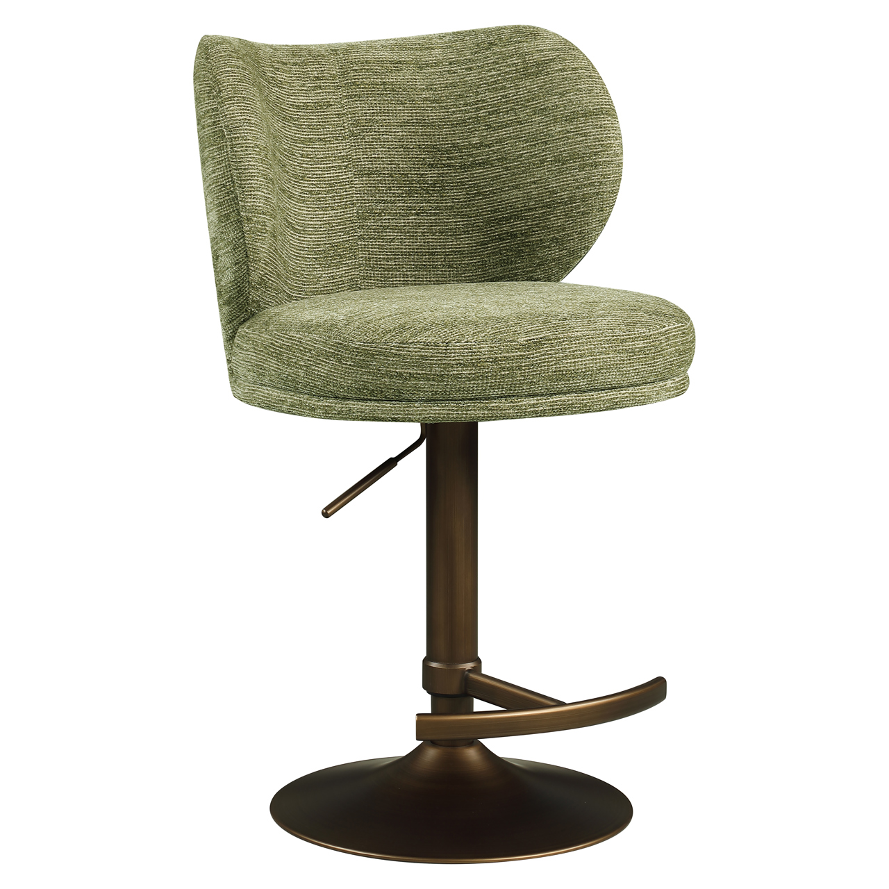 Barhocker Amely pistache softweave drehbar - Richmond Interiors