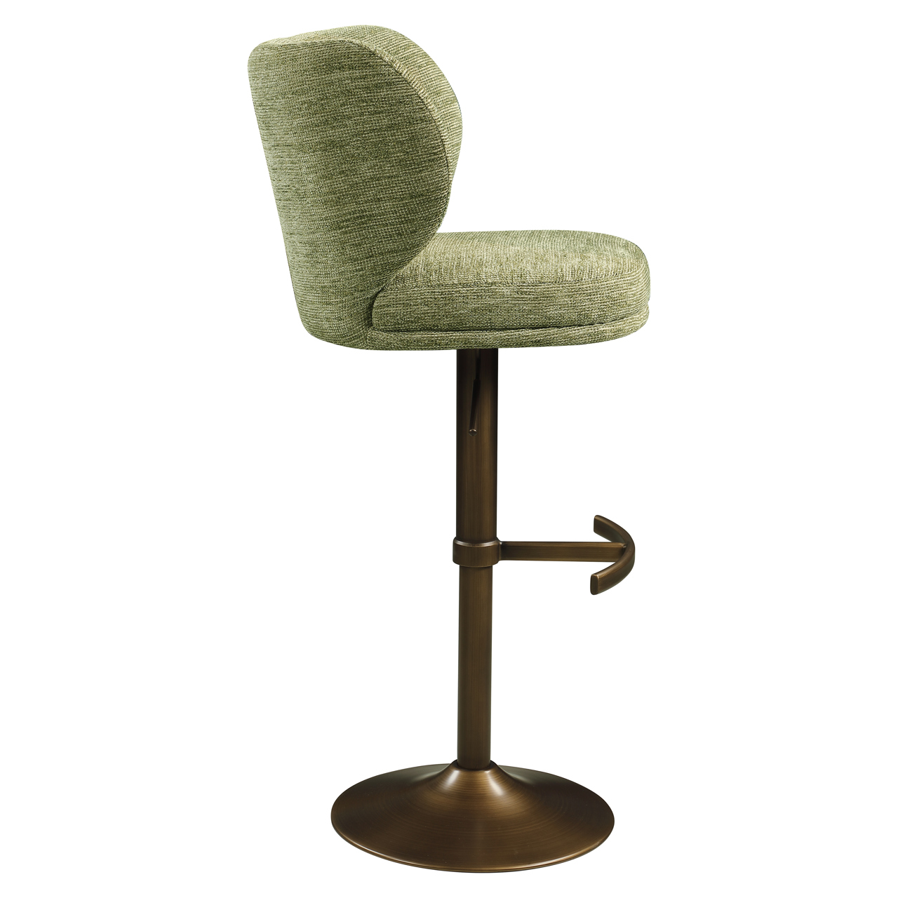 Barhocker Amely pistache softweave drehbar - Richmond Interiors
