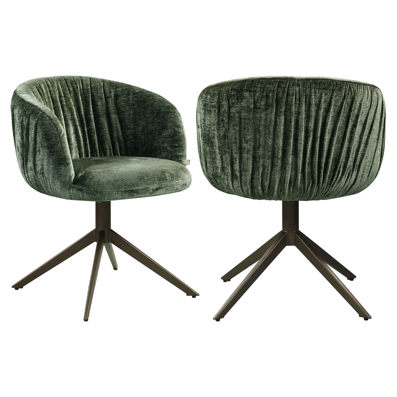 Esszimmerstuhl Cassi sage chenille drehbar - Richmond Interiors
