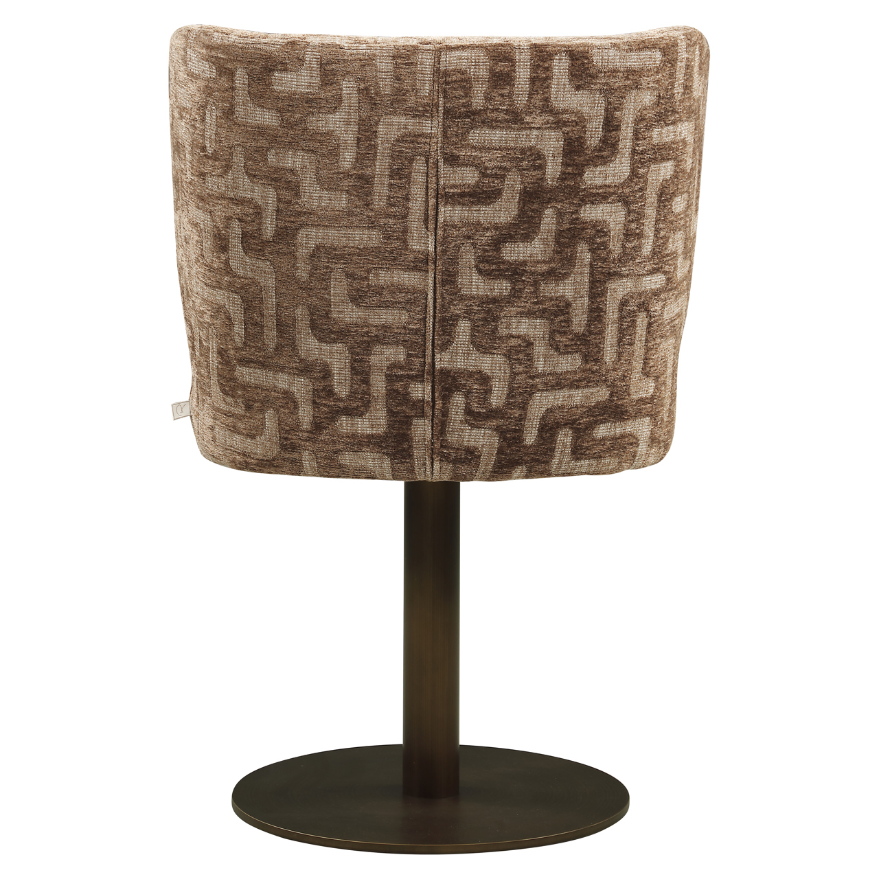 Silla de comedor Fiona brown labyrinth giratoria - Richmond Interiors