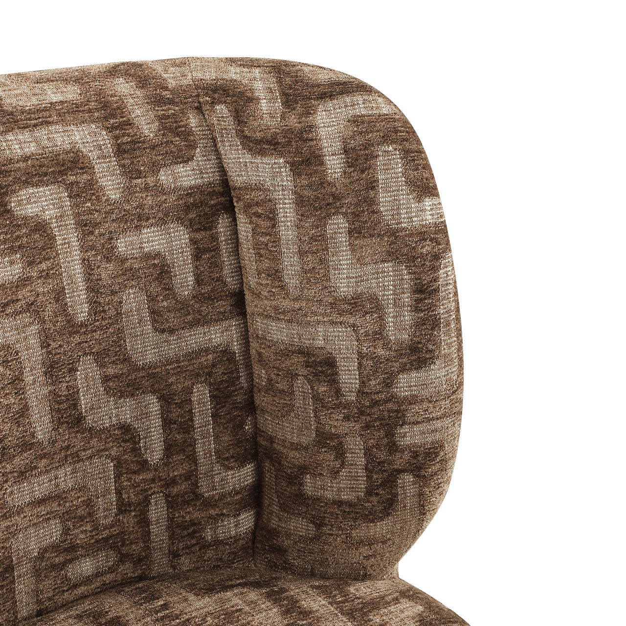 Silla de comedor Fiona brown labyrinth giratoria - Richmond Interiors