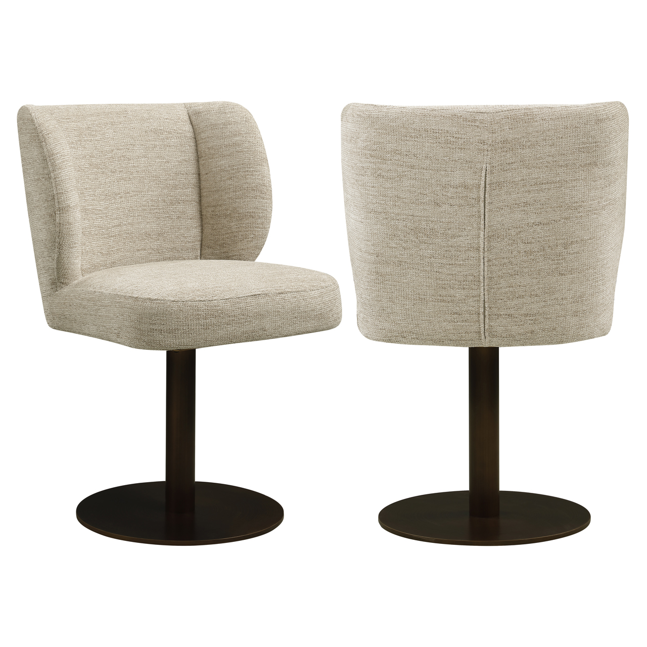 Esszimmerstuhl Fiona natural softweave drehbar - Richmond Interiors