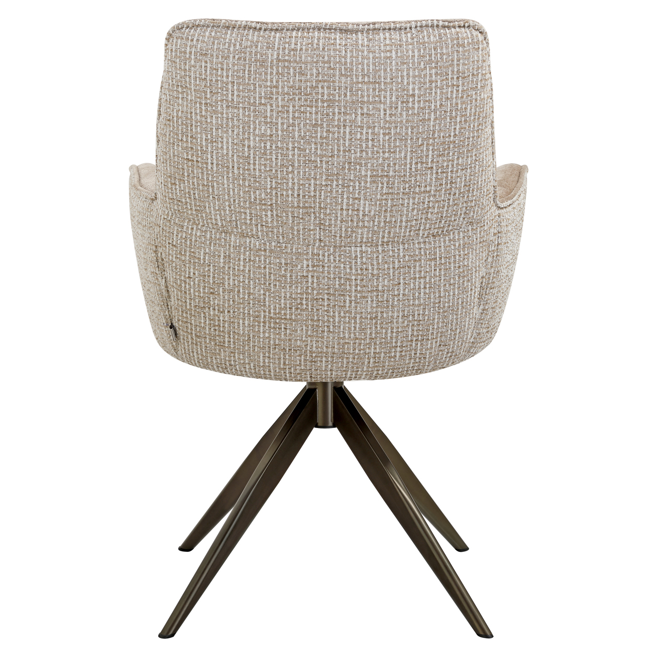 Silla de comedor Chase cream blockweave giratoria - Richmond Interiors