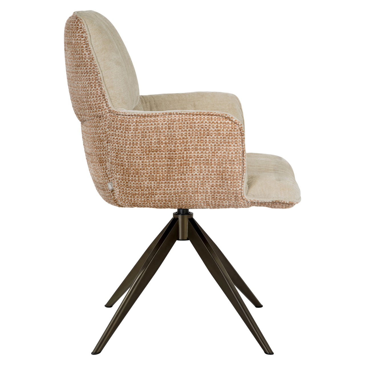 Esszimmerstuhl Chase ginger jacquard drehbar - Richmond Interiors