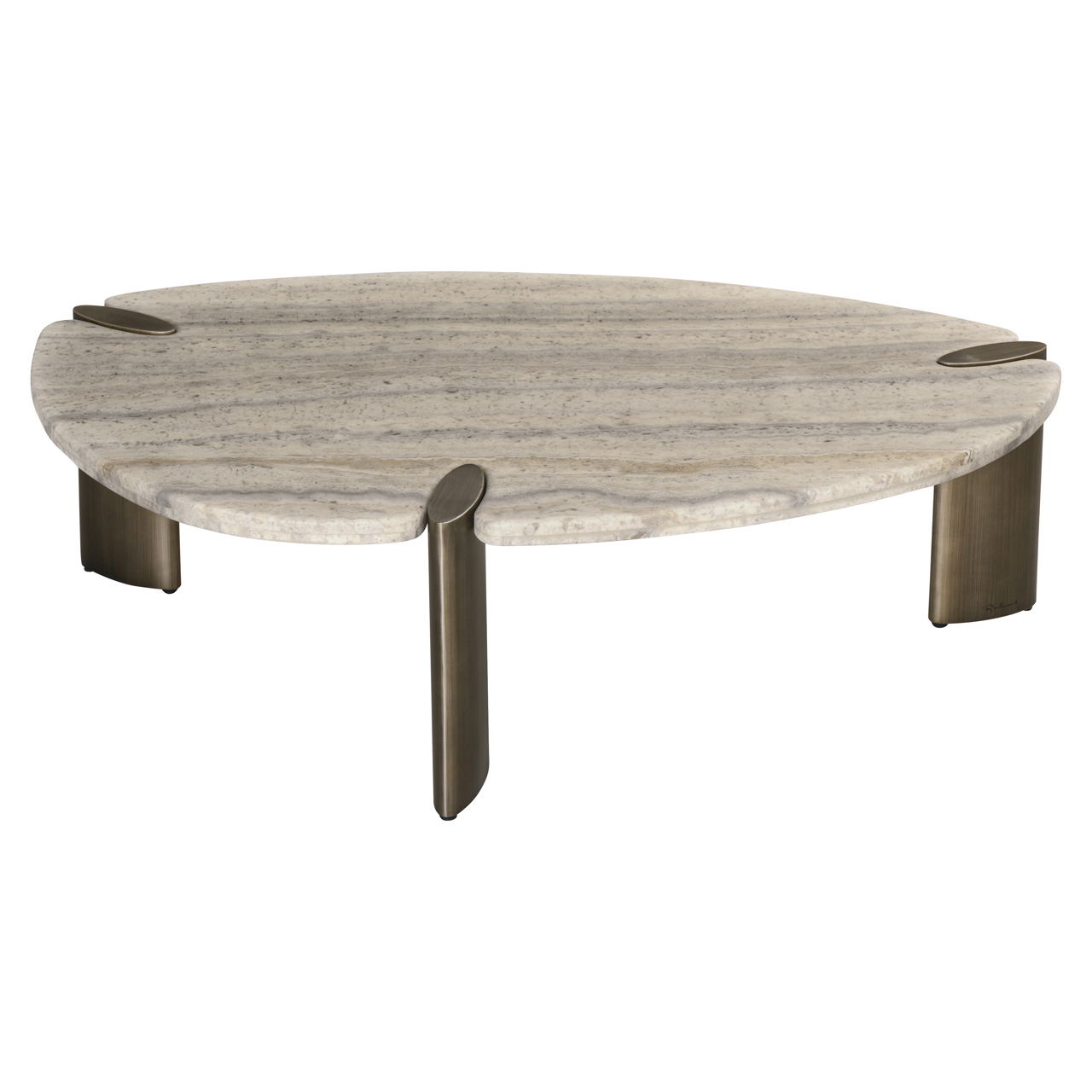 Couchtisch Arcadia grey (Ijzer|Travertine) - Richmond Interiors