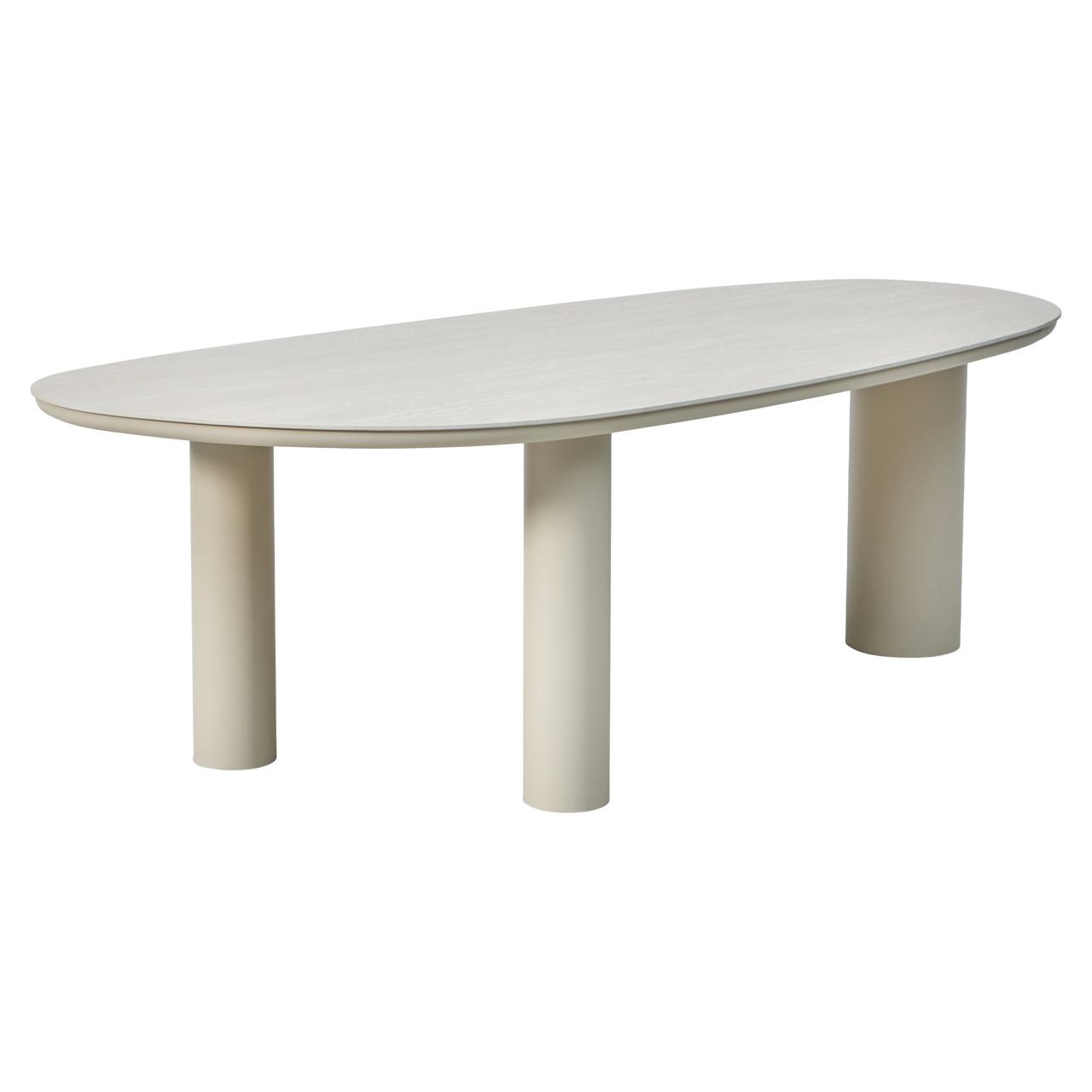Outdoor dining table Jabali beige (Aluminium|Sintersteen) - Richmond Interiors