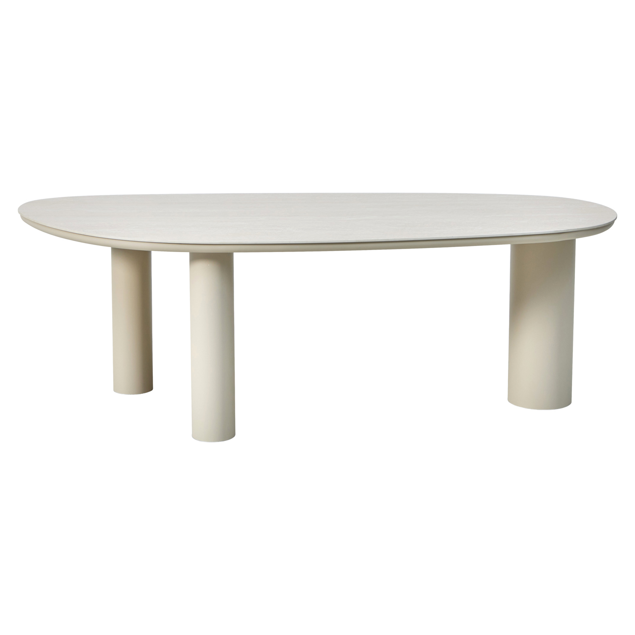 Outdoor eettafel Jabali beige (Aluminium|Sintersteen) - Richmond Interiors