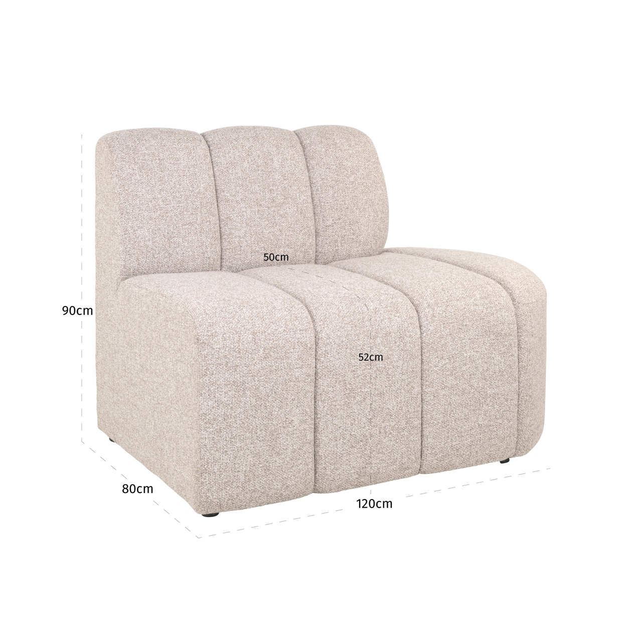 Sitzbank Landmark nach Maß open end right straight - fully upholstered - Richmond Interiors