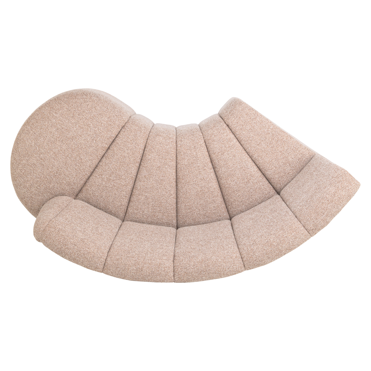 Sitzbank Landmark cayenne cognac open end right round - fully upholstered - Richmond Interiors