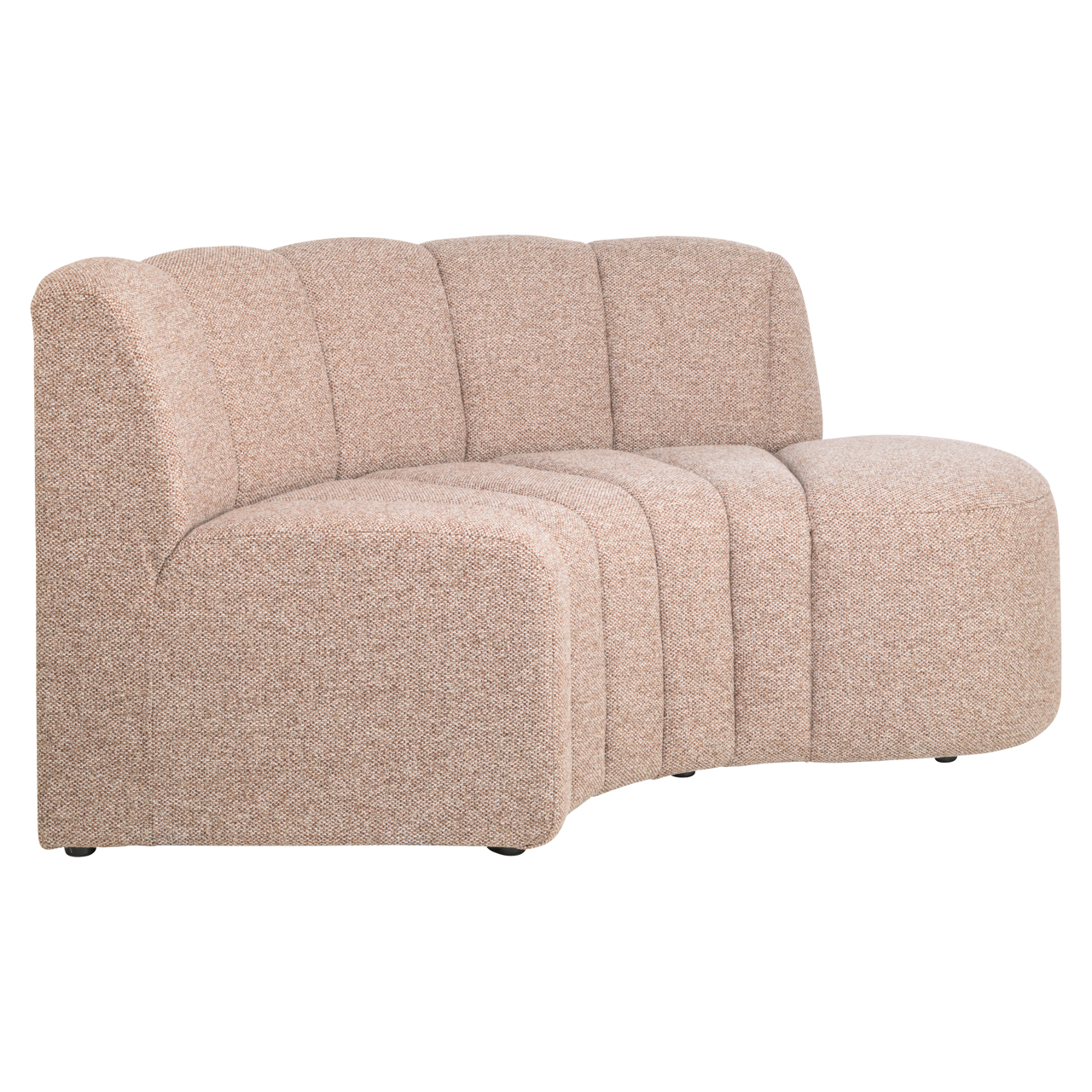 Sitzbank Landmark cayenne cognac open end right round - fully upholstered - Richmond Interiors
