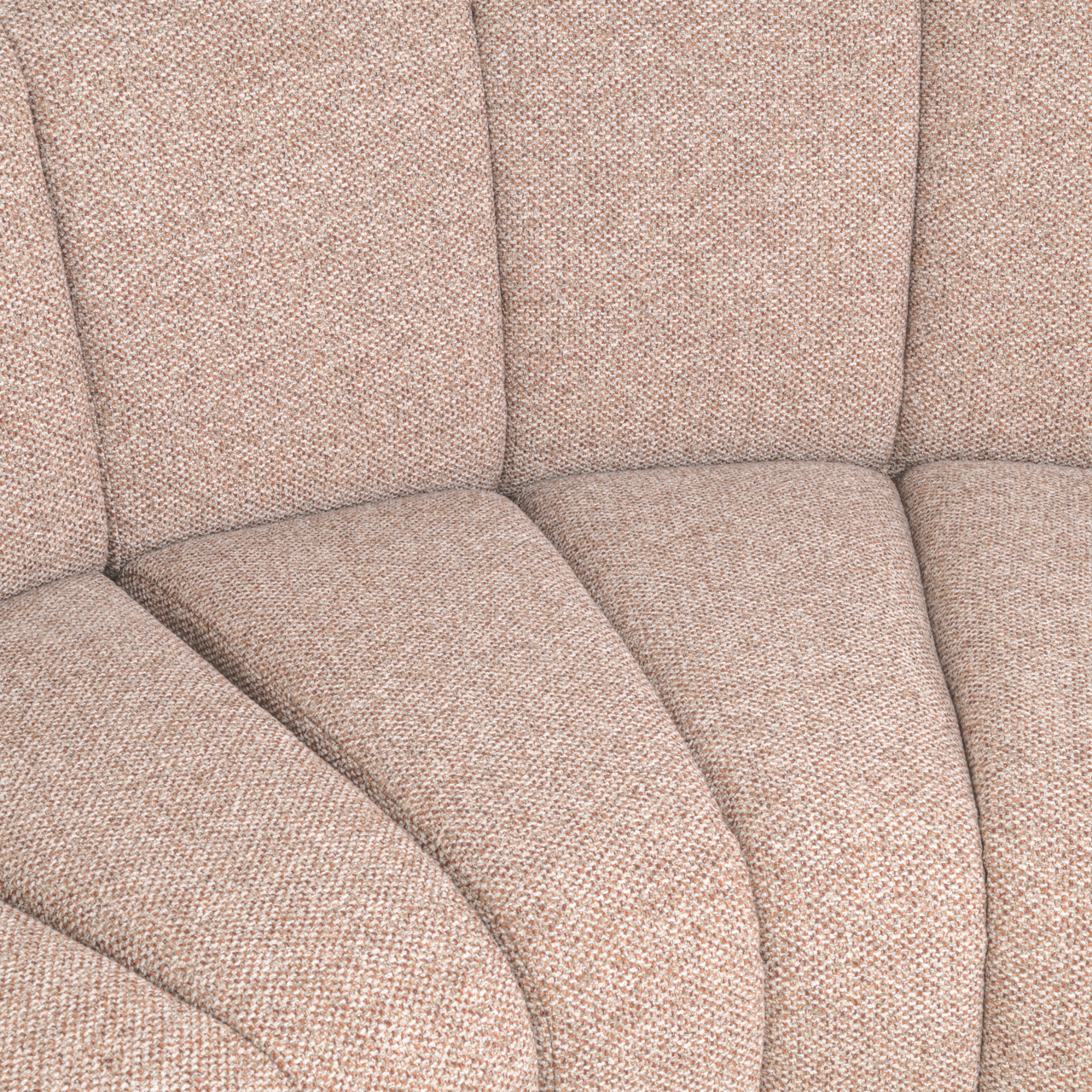 Sitzbank Landmark cayenne cognac open end right round - fully upholstered - Richmond Interiors