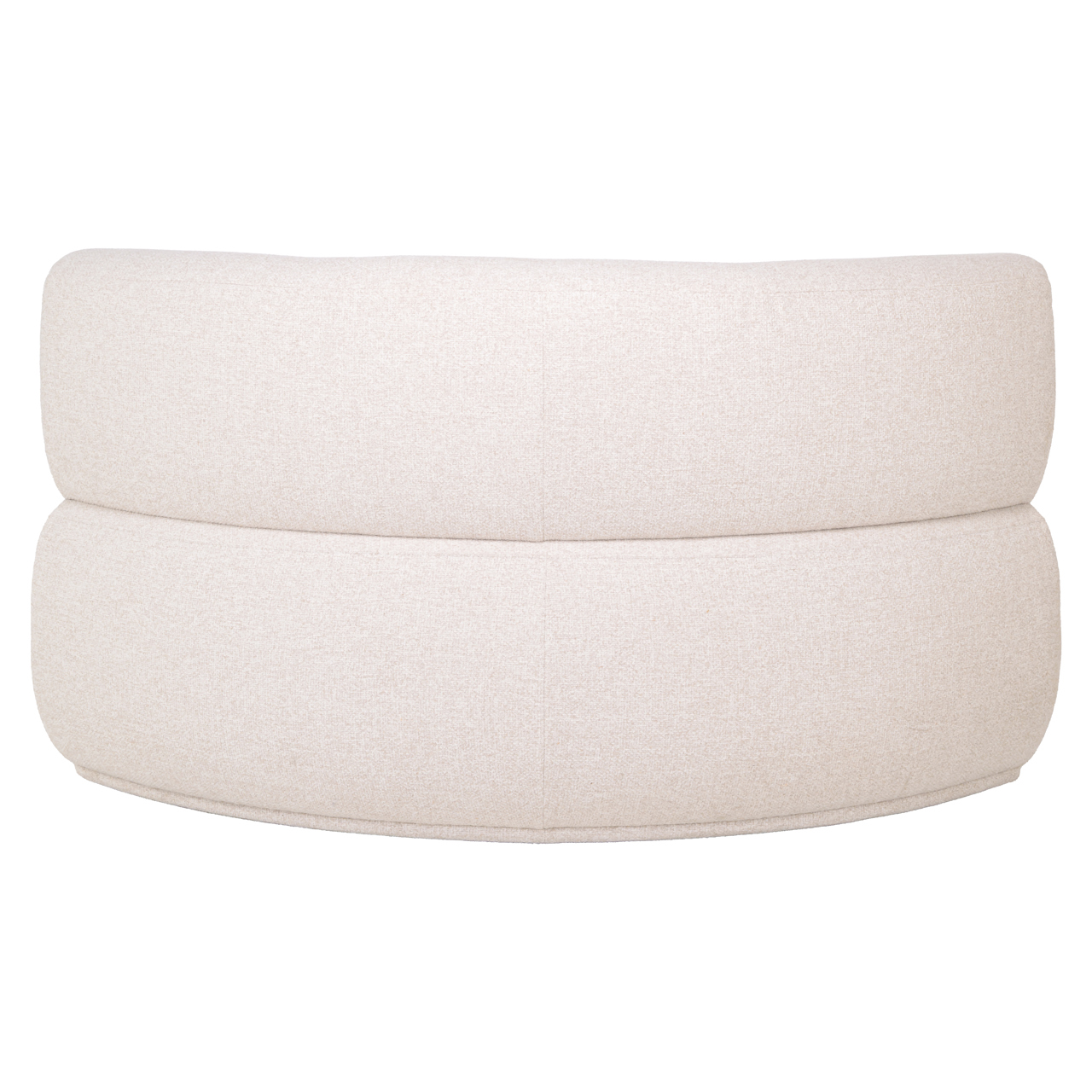Sitzbank Sorrobon cayenne ecru round - fully upholstered - Richmond Interiors