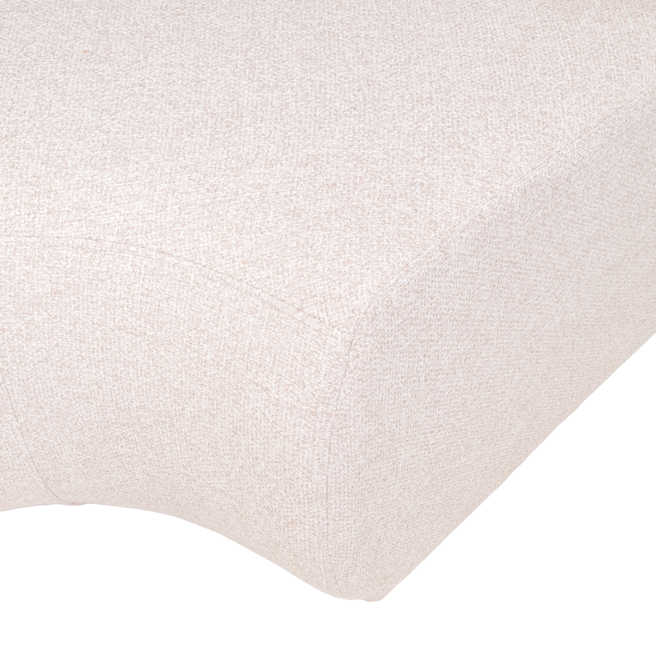 Sitzbank Sorrobon cayenne ecru round - fully upholstered - Richmond Interiors