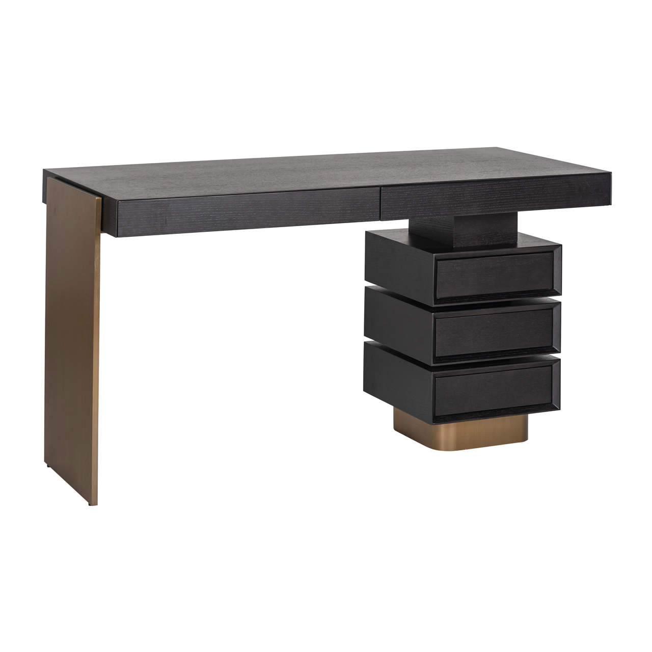 Schreibtisch Alexander Jones charcoal (Connar) (Edelstahl|Mdf) - Richmond Interiors