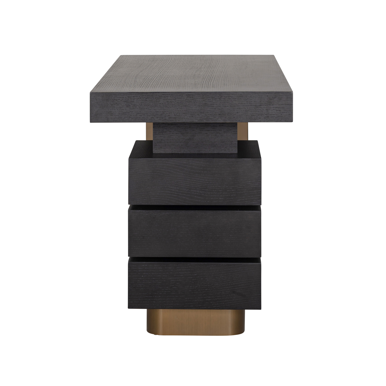 Schreibtisch Alexander Jones charcoal (Connar) (Edelstahl|Mdf) - Richmond Interiors
