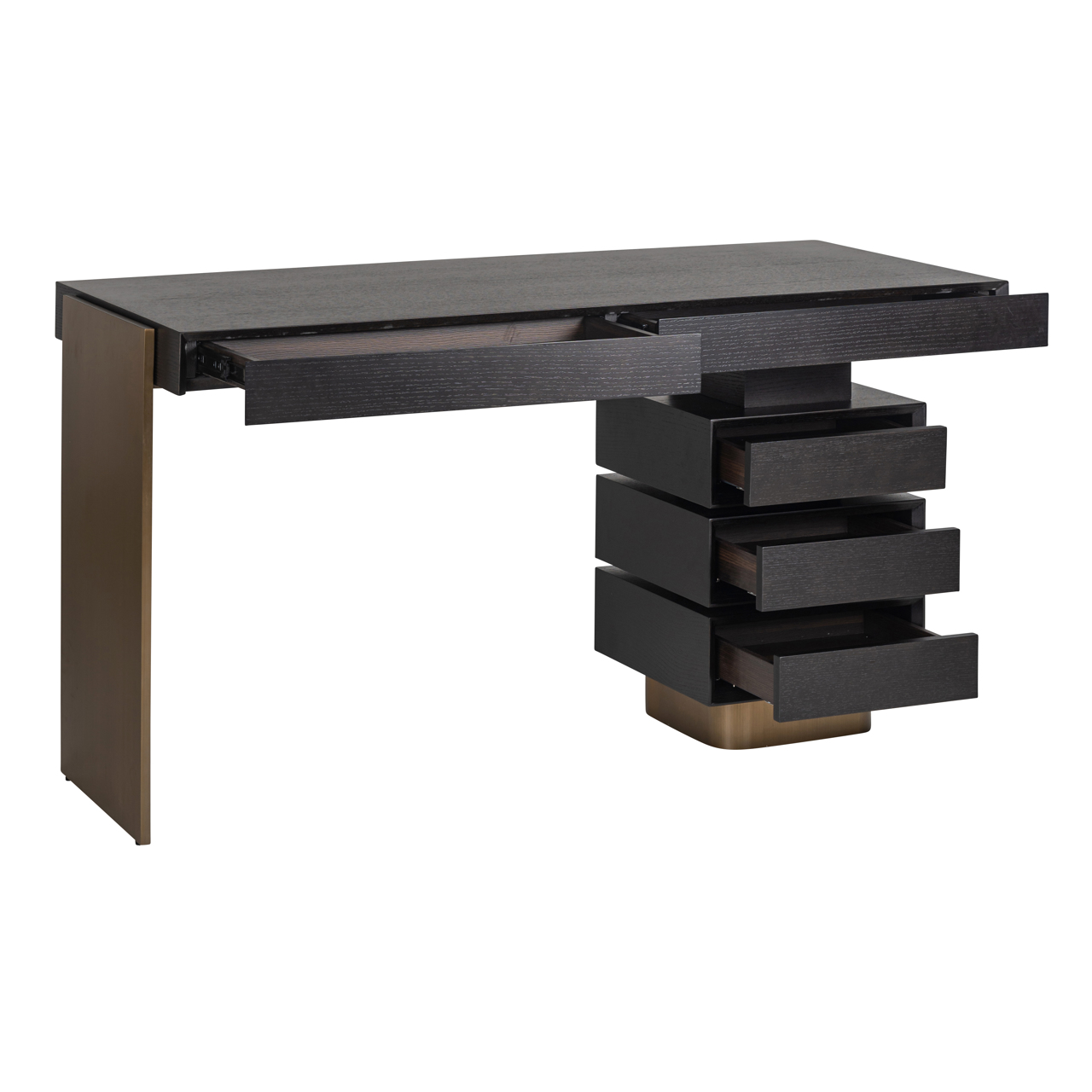Schreibtisch Alexander Jones charcoal (Connar) (Edelstahl|Mdf) - Richmond Interiors