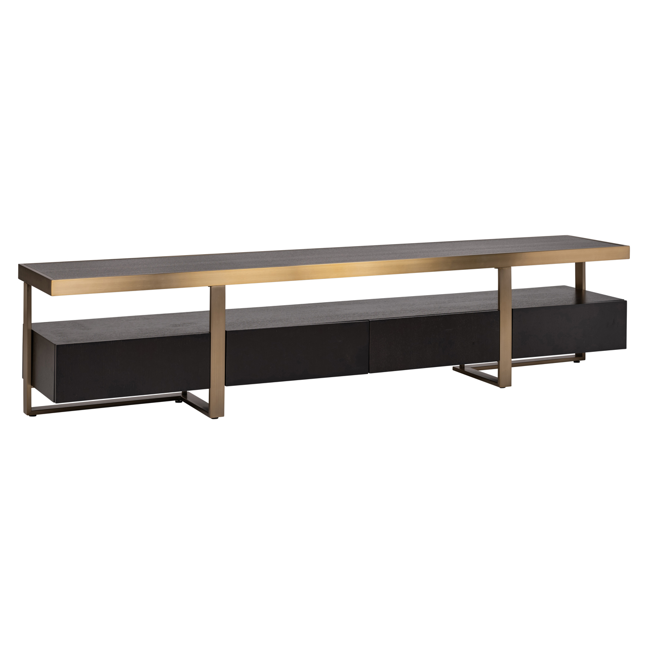 TV-Schrank Alexander Jones charcoal (Diddley) (Edelstahl|Eiche Fineer|Mdf) - Richmond Interiors