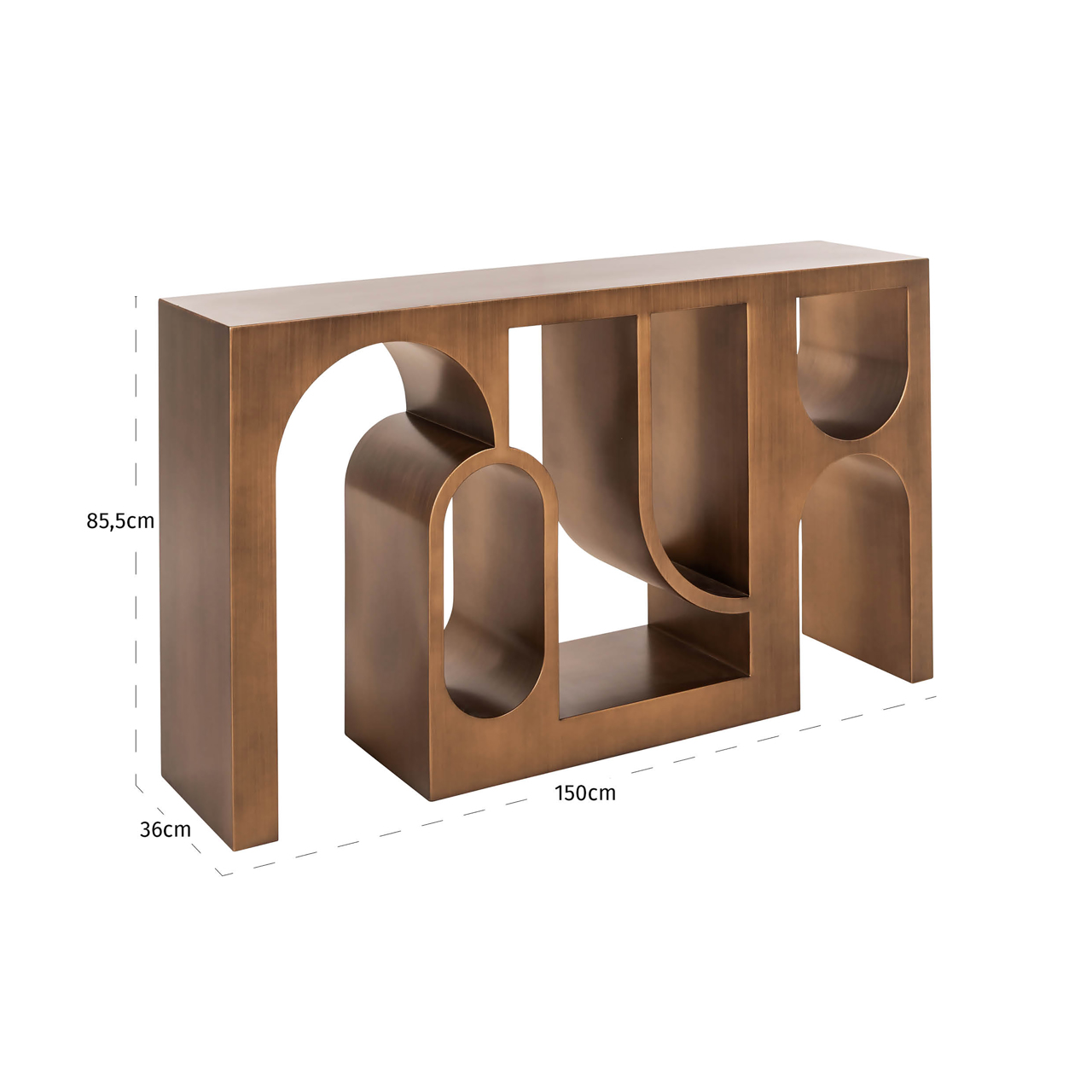 Konsole Alexander Jones brushed gold (Lugano) (Ijzer) - Richmond Interiors