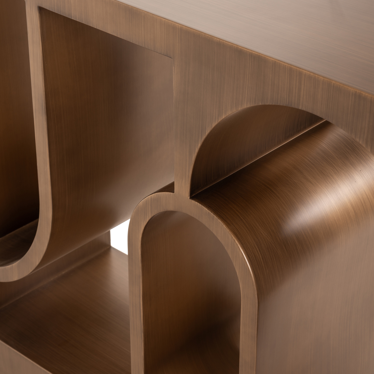 Konsole Alexander Jones brushed gold (Lugano) - Richmond Interiors