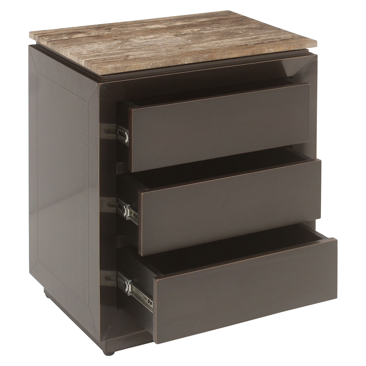 Nachttisch Russo ash brown 3-drawers - Richmond Interiors