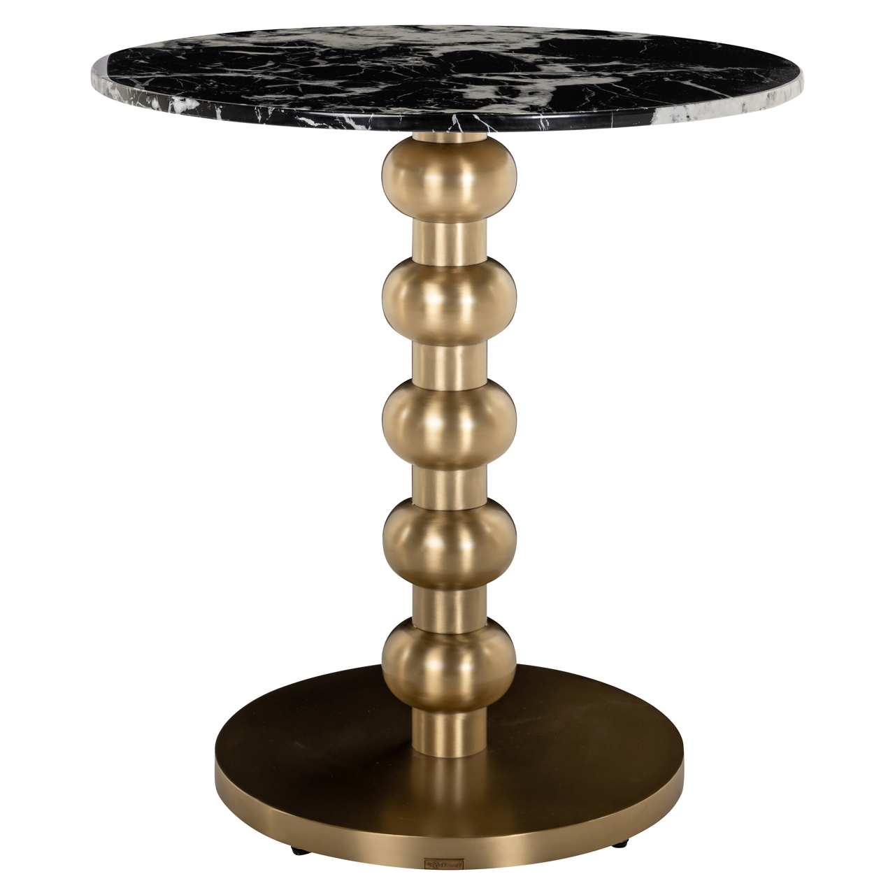 Mesa de bistró Witlox negro/dorado 75Ø - Richmond Interiors