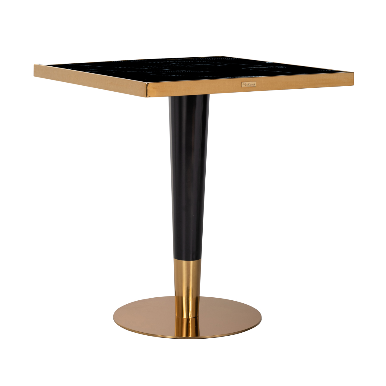 Bistro-Tisch Can Roca black/gold 70x70 - Richmond Interiors