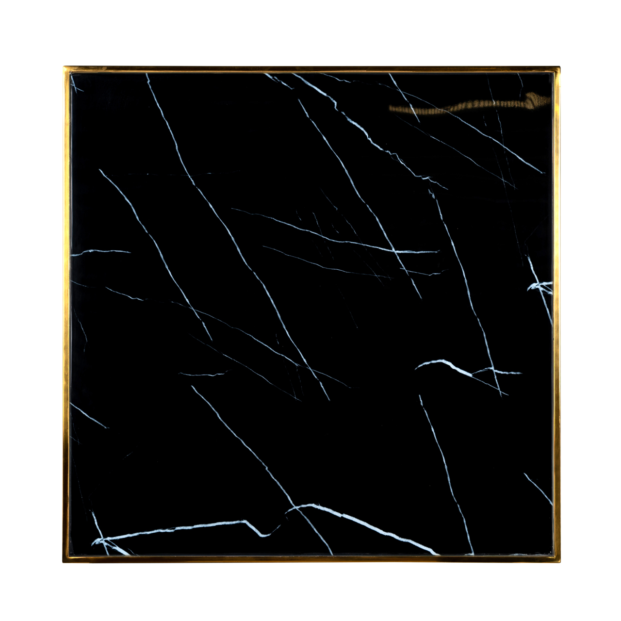 Bistro-Tisch Can Roca black/gold 70x70 - Richmond Interiors