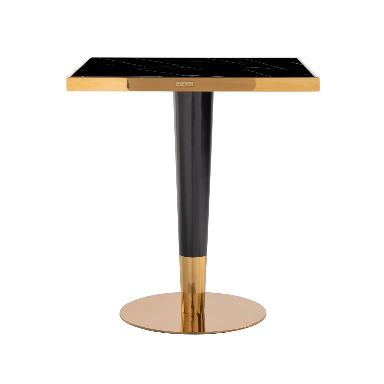 Bistro-Tisch Can Roca black/gold 70x70 - Richmond Interiors