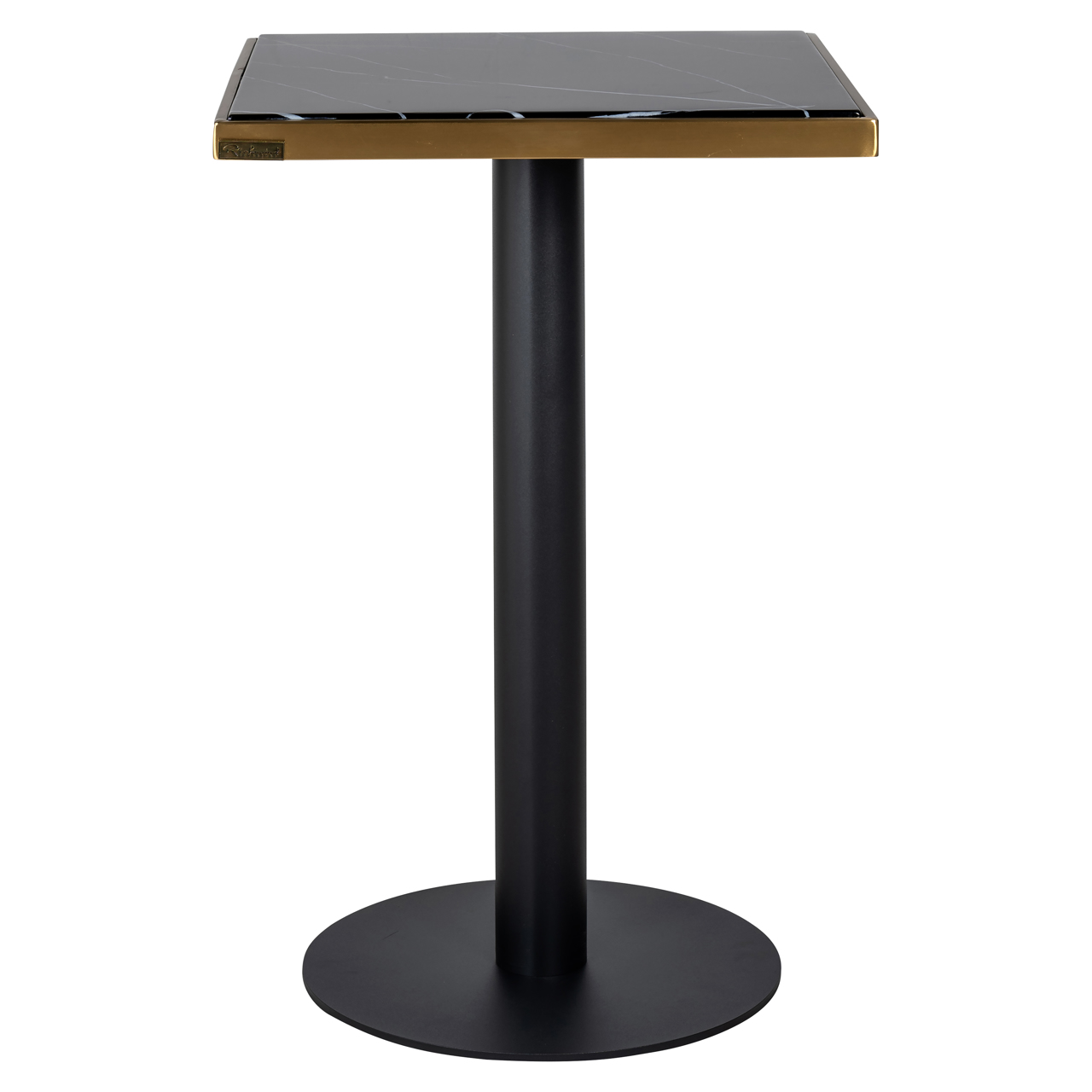 Bistro-Tisch Zenza black/gold 50x50 - Richmond Interiors