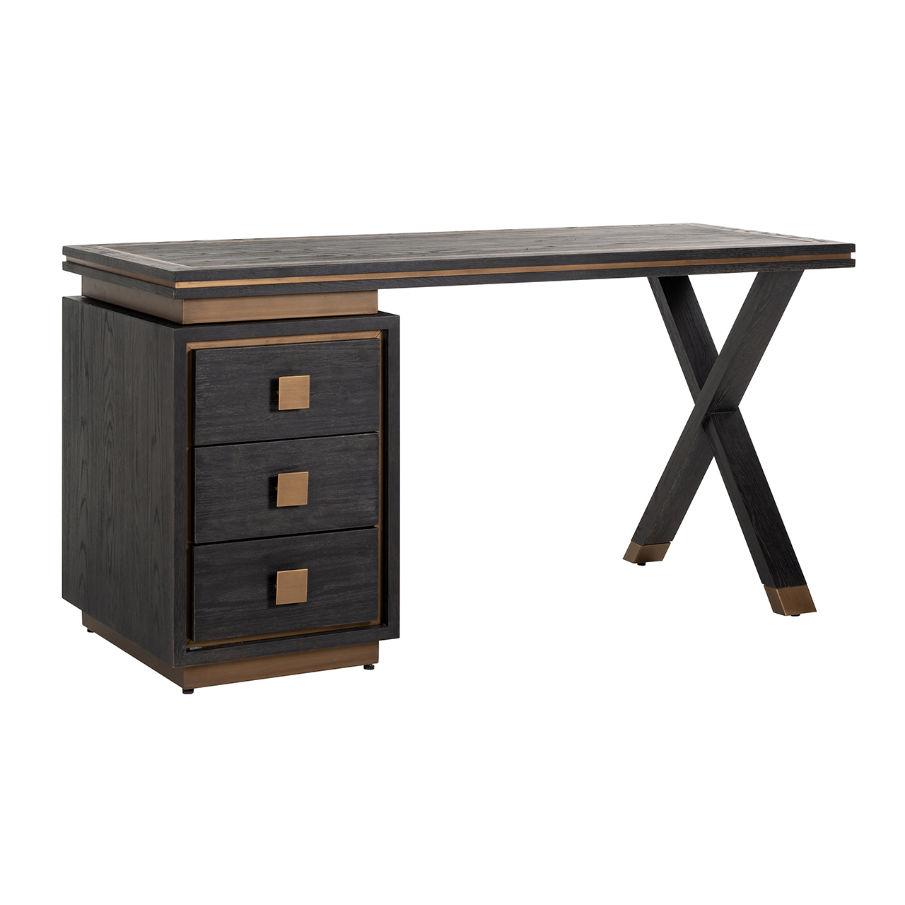 Escritorio Hunter black rustic - Richmond Interiors