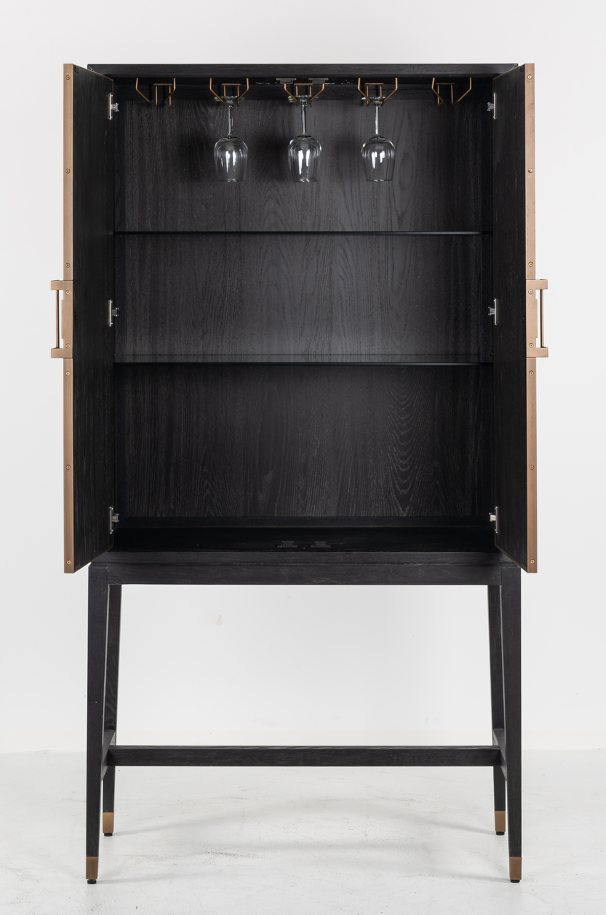 Schrank Bloomville brass shagreen - Richmond Interiors