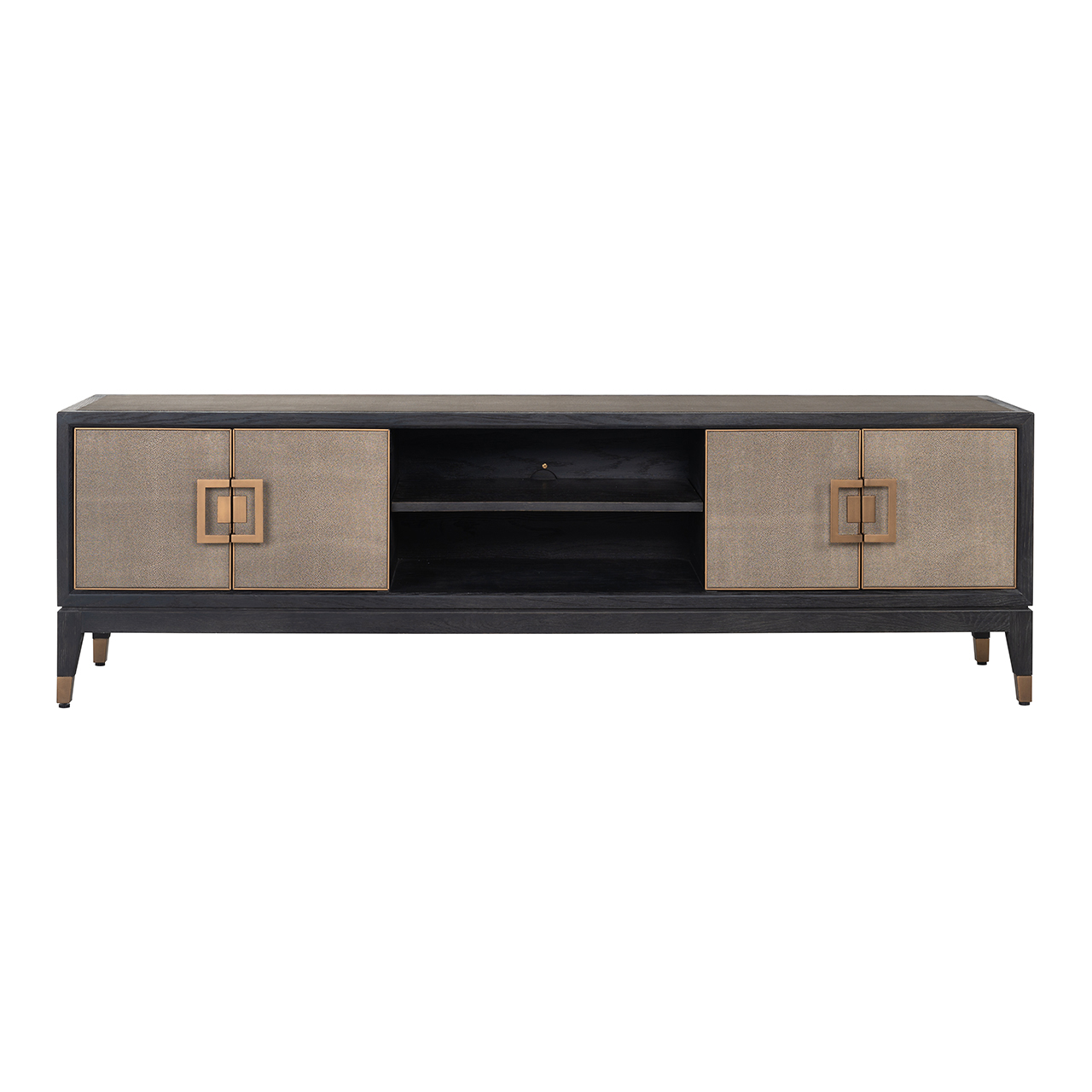 TV-Schrank Bloomville brass shagreen - Richmond Interiors