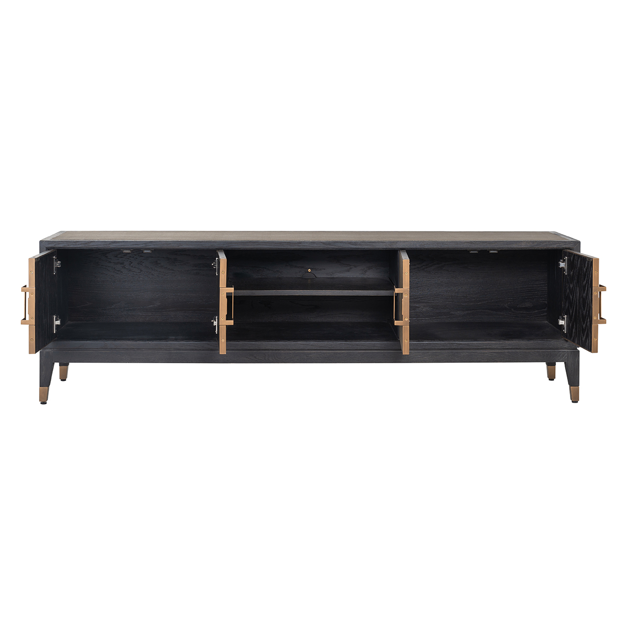 TV-Schrank Bloomville brass shagreen - Richmond Interiors